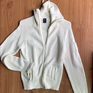 GAP Women's Cream Cowl Neck Sweater